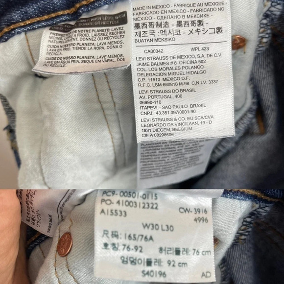 Levi’s 501 Button Fly High Waist Jeans - Picture 17 of 17